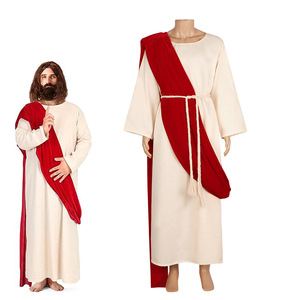 Costume de cosplay Jésus Star's Edge pour homme, robe rouge, tunique blanche, Halloween, scène - Product Image 1