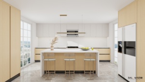 China Preis <span class=keywords><strong>Automatic</strong></span> Green Custom Luxus Modern Style Architektur Design Klappbarer Küchen schrank mit weich schließenden Schubladen - Product Image 6