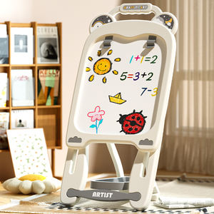 Lavagna da Disegno Bifacciale per Bambini XST, Set Educativo <span class=keywords><strong>con</strong></span> <span class=keywords><strong>Luna</strong></span> e Stelle, Giocattolo in Plastica ABS, Lavagna Bianca e Nera, 3 Colori - Product Image 2