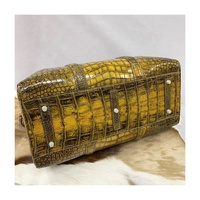 Nouveauté Sac de voyage de haute qualité en cuir véritable à imprimé alligator personnalisé avec fermeture à glissière grande capacité