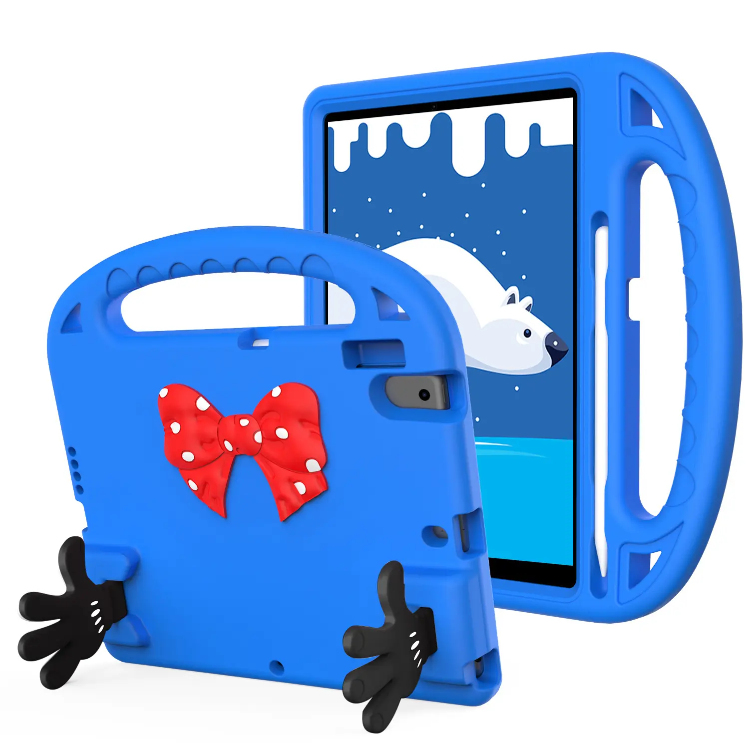 3d Cartoon Design Eva Robuuste Tablet Hoes Handvorm Stand Draagbare Koffer Voor Ipad 10.2/10.9/Pro 11