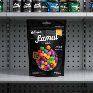 Custom Printed Black Mylar <b>Bags</b> Resealable Zipper Stand-Up Pouch for Coffee Pet Food Chewing Gum-Moisture-Proof Food-Grade - Product Image 1