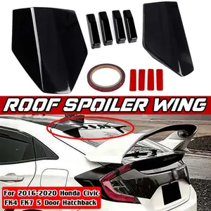 Kits de spoiler de toit arrière de voiture 4 couleurs pour Honda Civic FK4 FK7 5 portes Hatchback 2016-2020 - Product Image 1