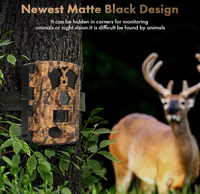 Caméra de chasse WiFi et connexion point d'accès 4K 48MP avec vision nocturne sans flash et contrôle via application avec diffusion en direct
