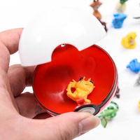 Set de 12 Pelotas de Juego de 5cm, Juguetes de Pokémon Pikachu con Figura en el Interior, Cápsulas Coleccionables para Niños, Regalo