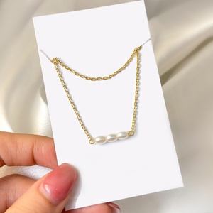 Fashion <b>Necklaces</b> High Quality Non Tarnish 18K <b>Gold</b> Plated <b>Pearl</b> <b>Necklace</b> for Women - Product Image 5