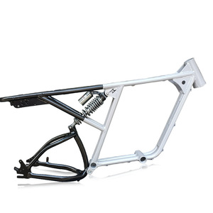 Full Suspension Soft-tail Aluminum Alloy Electric Bike Beach Bicycle <strong>Frame</strong> 20*4.0 Fat City Bike <strong>Frame</strong> <strong>Ebike</strong> 73 Frameset - Product Image 3