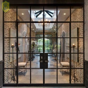 An Ninh Cửa Cửa Chính Mạnh Mẽ Thép Thiết Kế Cửa Sổ Và Sắt Góa Phụ Nướng Sắt Cửa - Product Image 5