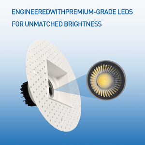 3inch trimless Slim vuông downlight Led đèn chiếu sáng Dimmable CRI 90 + ETL được liệt kê 5cct 2700K | 3000k | 3500k | 4000k | 5000K - Product Image 6