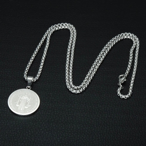 Edelstahl San Benito Halskette für Männer Frauen Katholische Saint Benedict Medaillon Anhänger Halskette Long Choker Schmuck - Product Image 6