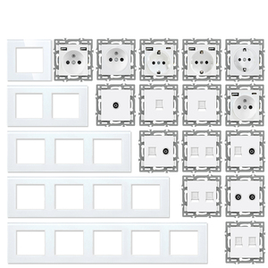 Langyeao eua/fr สมาร์ทซ็อกเก็ต82สีเทาสวิตช์กระจก USB ฟังก์ชั่น DIY โมดูลสำหรับคอมพิวเตอร์ทีวีโทรศัพท์16A ที่รองรับ - Product Image 2