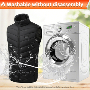 <span class=keywords><strong>Gilet</strong></span> <span class=keywords><strong>Chauffant</strong></span> Hiver Rechargeable pour <span class=keywords><strong>Homme</strong></span>, Veste Chauffante Lavable Électrique et Légère - Product Image 6