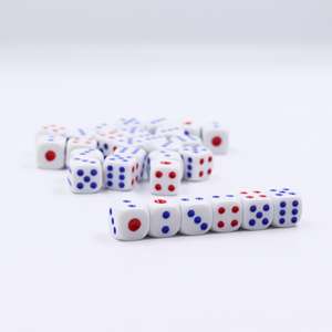 Solid Colors 6 Sided Games Set 13.5Mm Round <b>Corner</b> Plastic Dice Outdoor Sports Hd Dice Camera 13.5Mm Casino Adult Dice Games - Product Image 2