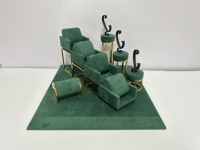 Nouvel arrivage Présentoir de montre à bijoux de luxe personnalisé vert présentoir de bijoux pour vitrine