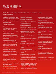 <strong>RiCOMA</strong> 2 Head <strong>Embroidery</strong> <strong>Machine</strong> Computerized with 12/15/20 Needles MT-10S Model Commercial <strong>Used</strong> for Cap/Flat/T-shirt <strong>Embroidery</strong> - Product Image 3