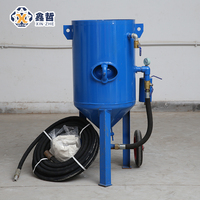 Sablage pneumatique mobile haute pression 520 Tank pour l'élimination de la rouille, le détartrage, la rénovation des navires et des véhicules