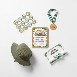Kit de Actividades Personalizado para Niños con Tarjetas de Eventos, Insignias, Certificados y Gorra para Actividades Educativas y Comunitarias - Product Image 1