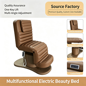 Fauteuil d'examen médical, de tatouage, de spa, de massage, de beauté cosmétique, de soin du visage, luxueux, à 3 moteurs, inclinable, esthétique - Product Image 2