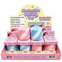 Jouet Squishy Guimauve en TPR, Bloc de Construction Réaliste Anti-Stress pour Enfants de 14 Ans et Plus, Emballage Boîte