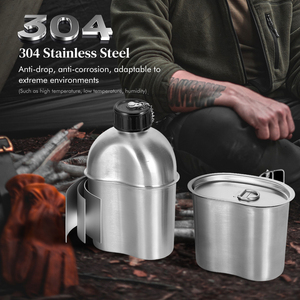 <strong>Camping</strong> Accessories Stainless Steel <strong>Camping</strong> <strong>Cup</strong> Outdoor Hiking Canteen <strong>Cup</strong> - Product Image 4