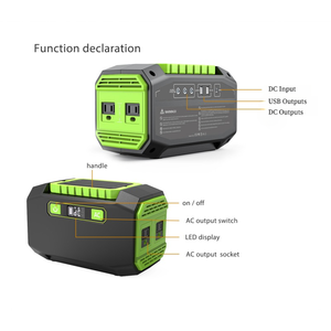 150W Portable Power Station Solar Charging Pure Sine Wave Battery-High Capacity Outdoor <b>Generator</b> for <b>Camping</b> Emergency SHESF-PP - Product Image 3