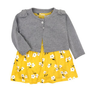 Set neonato all'ingrosso vestito da neonata + cappotto 2 pezzi Set di abbigliamento per bambini cardigan girl dress abbigliamento per bambini - Product Image 3