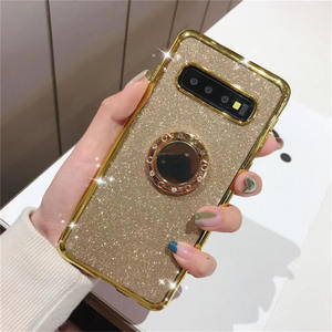 Funda de teléfono con anillo de diamante para <span class=keywords><strong>Samsung</strong></span> <span class=keywords><strong>Galaxy</strong></span>, cubierta de silicona suave con purpurina para <span class=keywords><strong>Samsung</strong></span> <span class=keywords><strong>Galaxy</strong></span> M51 A22 A51 5G A7 2018 A70 A50 S20 <span class=keywords><strong>Lite</strong></span> S21 FE Ultra Plus - Product Image 4