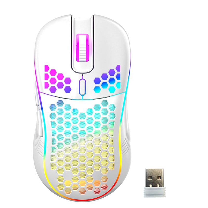 Black 2.4G wireless hole mouse