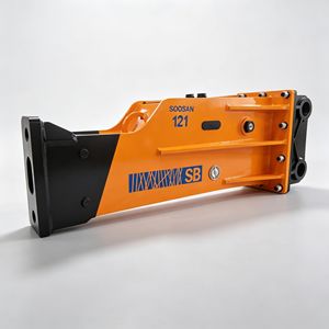 Martillo Hidráulico SOOSAN SB121 Tipo Caja para Excavadoras de 28-35 Toneladas, Demolición y Construcción - Product Image 1