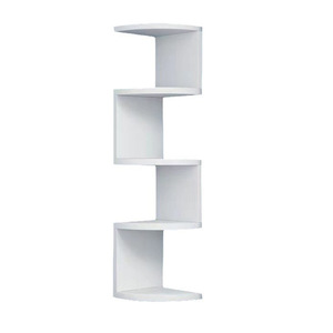 Étagère d'<span class=keywords><strong>angle</strong></span> murale en plastique, bibliothèque, étagère de rangement de <span class=keywords><strong>cuisine</strong></span>, organisateur domestique à 5 niveaux, sans perçage, résistante à l'humidité, étagère à niveaux - Product Image 5