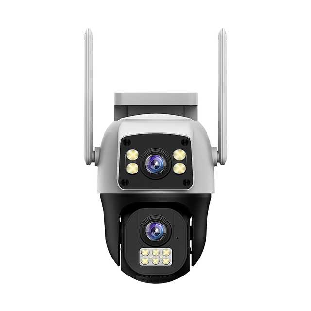 Dual Lens Wireless Outdoor IP CCTV Camera V380PRO APP Smart Surveillance Night Vision Network Security Monitoring Surveillance