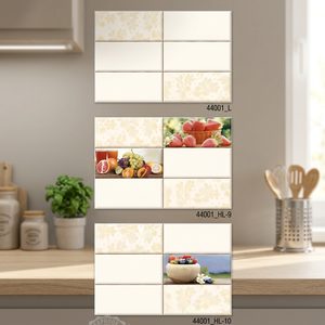 <b>Brick</b> Look Embossed Pattern Glossy Finish Glazed Ceramic Wall Tiles 30x45cm 300x450mm Outdoor Bathroom Kitchen Interior - Product Image 1