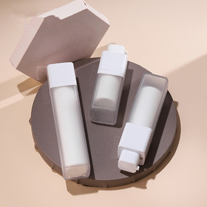 15ml 30ml 50ml Scrub Lotion Vacuum Bottle square Essence Eye Cream Airless Bottle <strong>Spin</strong> Screw Pump Bottle - Product Image 3