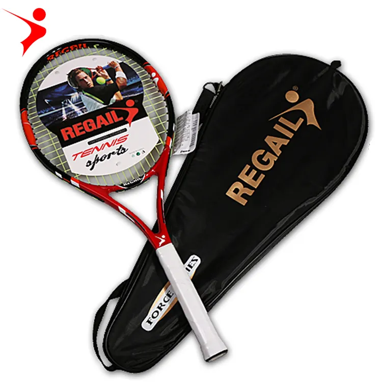 Professionele 27 "Carbon Aluminium Tennisracket Oem Ontwerp Uw Eigen Racket Juveniele Volwassen Training Raqueta De Tennis