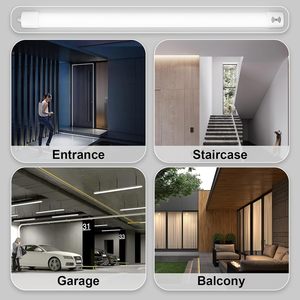 Lampe LED IP65 Tri-Proof à intensité variable avec capteur micro-ondes, remplacement de lampe fluorescente pour entrepôt, garage, usine, atelier - Product Image 6