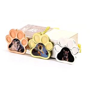 Colar personalizado de pata de cachorro e gato, colar com pingente de memória, fotos de animais de estimação, joias gravadas, presente de família - Product Image 5