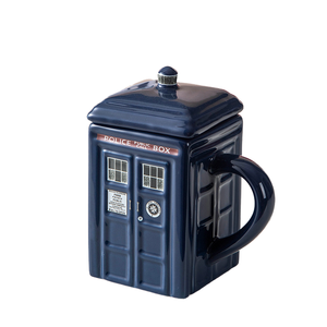 Tazza da <span class=keywords><strong>Caffè</strong></span> in Ceramica Doctor Who TARDIS con Coperchio, Design 3D Blu a Forma di Macchina del Tempo per Appassionati di Sci-Fi, Perfetta per <span class=keywords><strong>il</strong></span> <span class=keywords><strong>Caffè</strong></span> del Mattino - Product Image 6