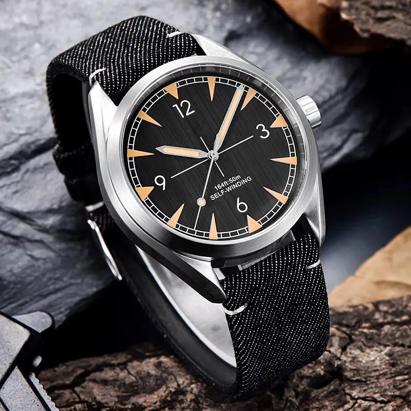 Juelong Custom Your Private Label Quality Automatic Mechanical NH35A Men Wristwatch Watch With Calendar