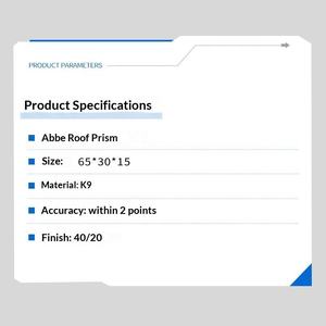 Prisma di Abbe in Vetro Ottico K9 ad Alta Precisione, Deviazione del Fascio a 90° / Inversione dell'Immagine, Rivestimento Personalizzabile per <span class=keywords><strong>Binocoli</strong></span> Ottici - Product Image 5