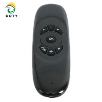 Télécommande universelle RF 2,4 G DOTY C120 pour Android Box, clavier Air Mouse avec indicateur LED, en plastique, pour Smart TV