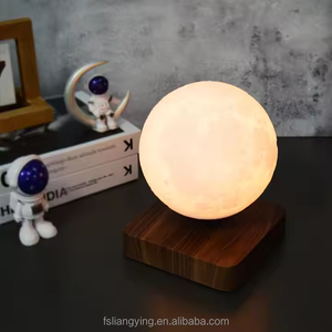 आधुनिक पर्यावरण के अनुकूल चुंबकीय लेवेटिंग चंद्रमा लैंप लकड़ी फ्लोटिंग शेड कॉर्लेस डीसी पावर सरल लचीला लिविंग रूम सजावट - Product Image 6