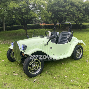 Carro turístico eléctrico retro de techo abierto para jardín, escenarios al aire libre, fotografía y exposiciones - Product Image 5