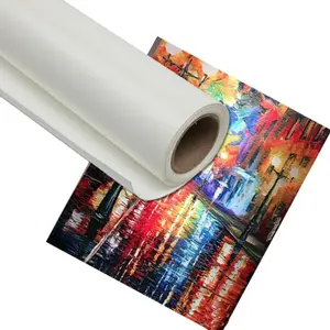 Gute Qualität Große Kunst Malerei Leinwand Glänzende wasserdichte Polyester Leinwand für Eco solvent