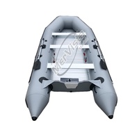 Ce Hypalon Sport cabine Cruiser passager rigide utilisé aéroglisseur canoë Ponton bateau pour l'eau