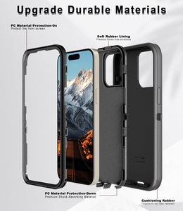 Funda Protectora para Teléfono Móvil con Clip para Cinturón Resistente Holster <span class=keywords><strong>Pro</strong></span> para iPhone 16 15 14 13 <span class=keywords><strong>12</strong></span> 11, Resistente a Golpes, Carcasa Trasera de TPU de Alta Resistencia - Product Image 3