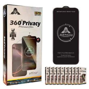360&deg; Anti Spy 0.33MM Tempered Glass <strong>Screen</strong> <strong>Protector</strong> for Iphone 16 15 14 13 12 Mini Pro Max Premium <strong>Privacy</strong> <strong>Screen</strong> <strong>Protector</strong> - Product Image 3