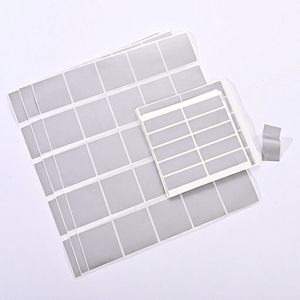 Silver Rectangular <b>Self</b> <b>Adhesive</b> Paper <b>Labels</b> Writable Blank Stickers Packaging Tags - Product Image 1