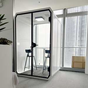 2-persoons werkplek draagbare geluidsdichte cabine privacy kantoor vergadering geluidsdichte pod - Product Image 3