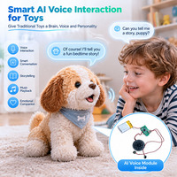 Carte PCBA de jouet vocal IA avec WiFi, BLE, double microphone, chargement Type-C, conversation LLM et support de fabrication OEM/ODM