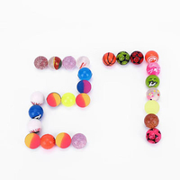 Balles rebondissantes en caoutchouc plastique Jouet balle pour enfants Balle rebondissante